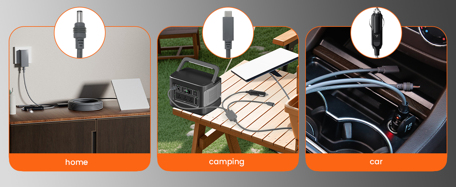 GEEKERA 3 in 1 Starlink Mini Cable USB C / Car Charger / DC to DC Starlink Replacement Cable