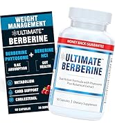 Ultimate Berberine Phytosome for Healthy Weight Management - 9.6X Absorption with Dual Action For...
