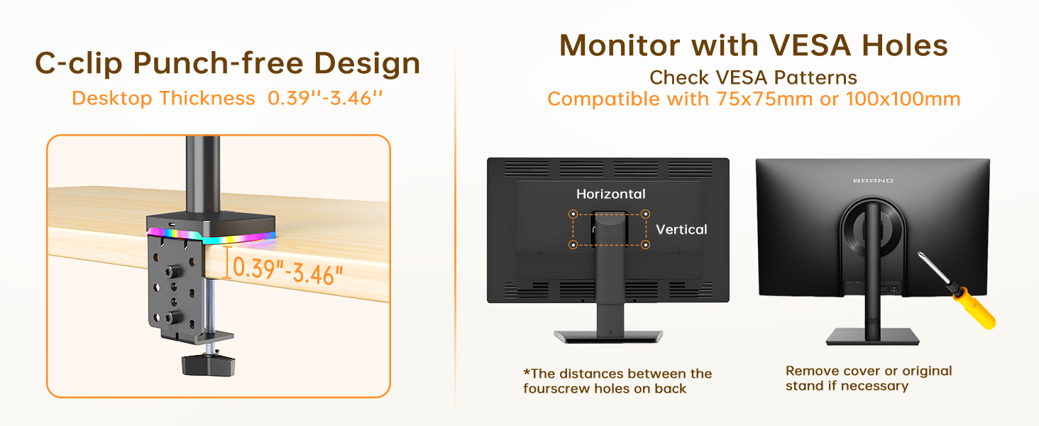 Single RGB Monitor Stand