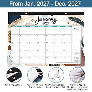 desk calendar 2027