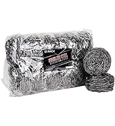 brheez Stainless Steel Scouring Pads [Extra Large - 80 Gram] Heavy Duty [12 Pack] Steel Wool Scru...