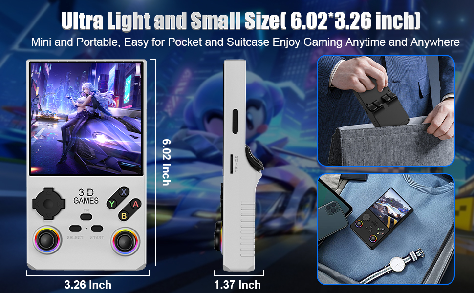 Ultra light Small size Mini Portable Easy for Pocket and Suitcase Enjoy Gaming Anytime and Anywhere