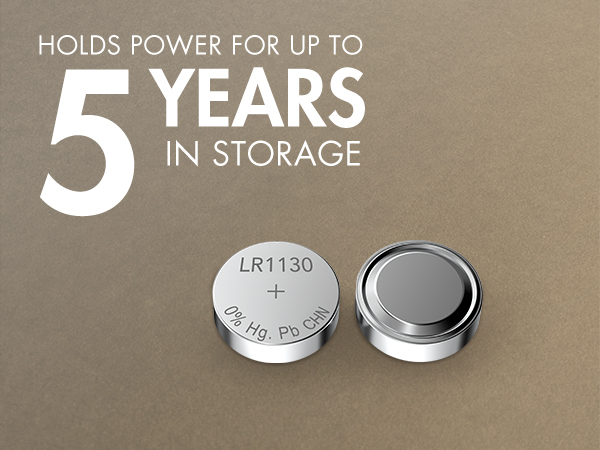 Hold power for up to 10 years in proper storage