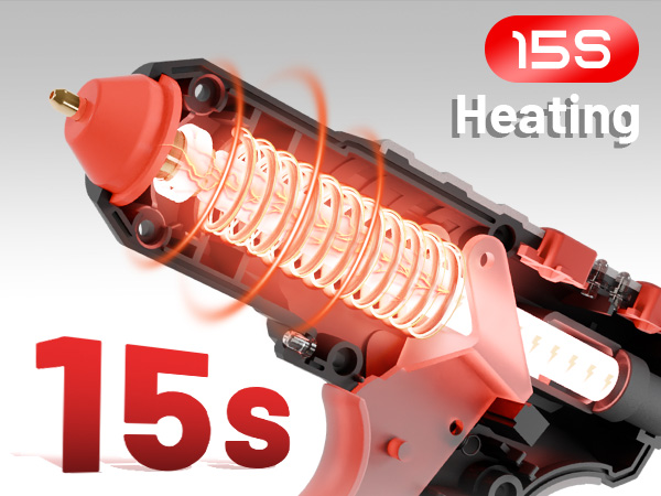 15s rapidly heating