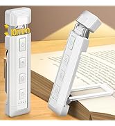 Glocusent Extendable Book Lights for Reading at Night, 5 Enhanced Brightness &amp; 3 Colors with Slee...