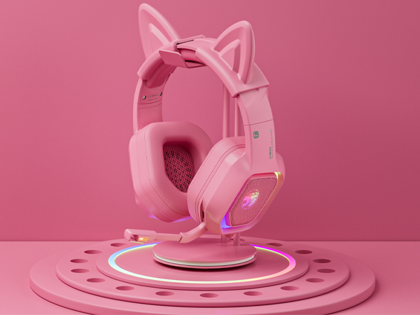 pink headset