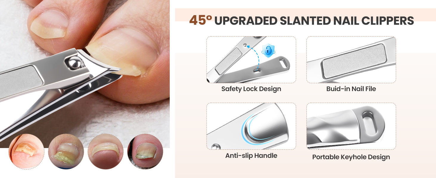 45° Upgraded Slanted Nail Clippers
