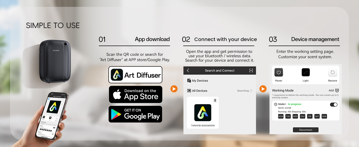 TW-SP01 scent diffuser for large rooms +3