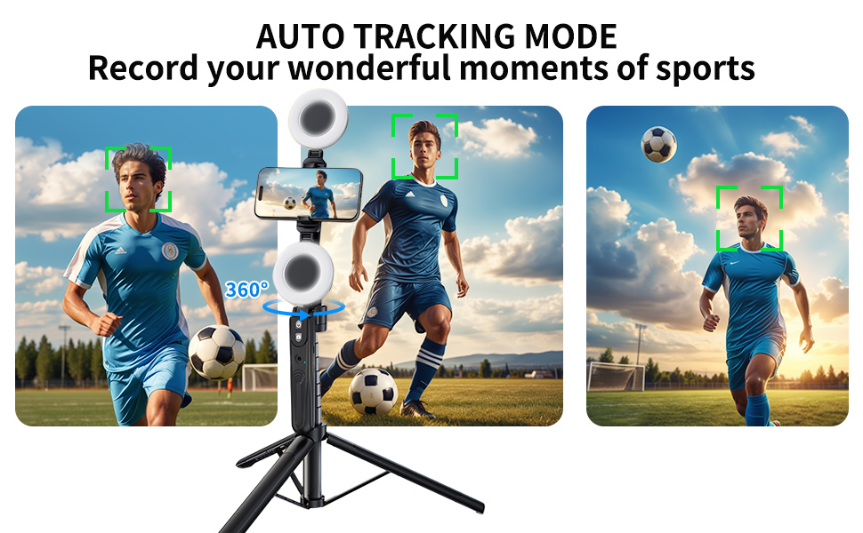 auto face tracking tripod 360 rotation with stand