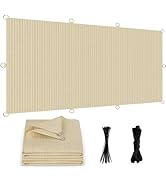 Vocray Sun Shade Cloth 8x25 FT, UV Block Outdoor Patio Shade Cover, Permeable and Tear Fade Resis...