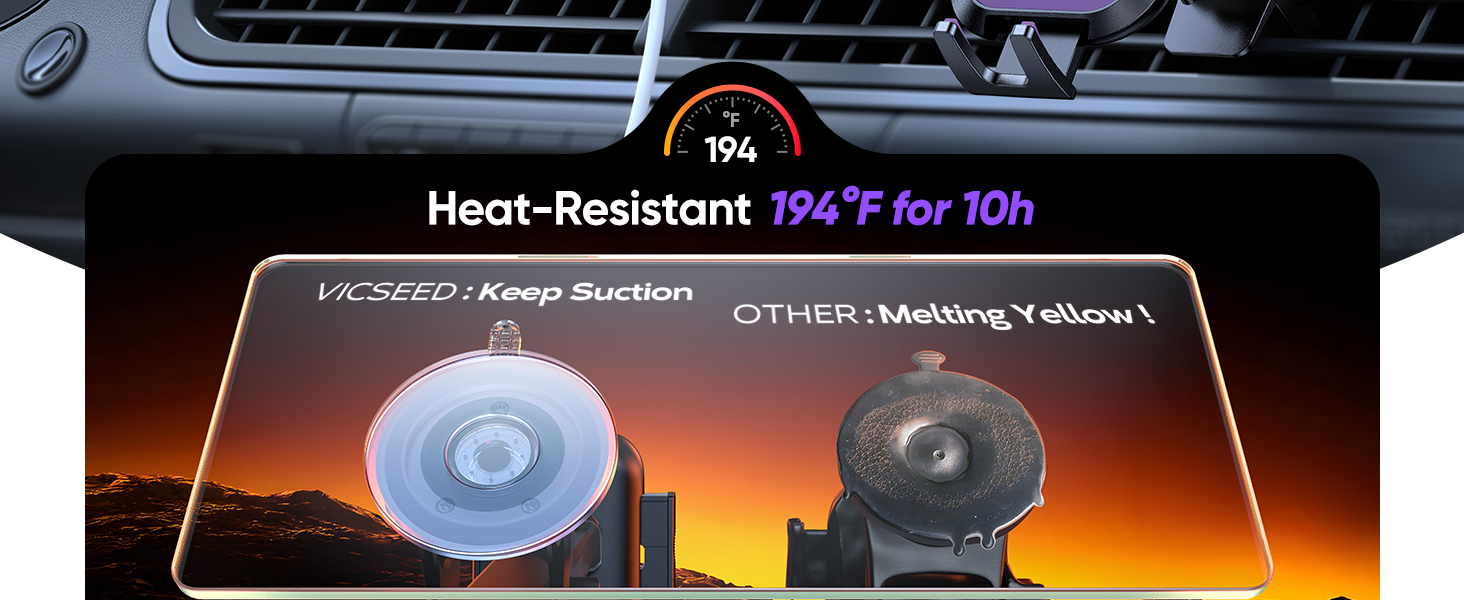 Heat-Resistant suction cup car cell phone holder