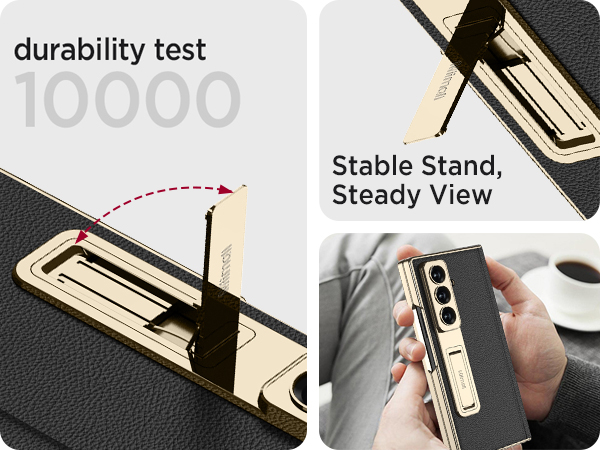 galaxy fold z7 full cover case with stand