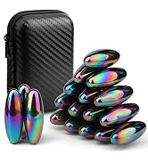Fridge Magnets Stones Oval, Rattle Polished Magnetic Magnets Whiteboard Locker Magnets, Home Offi...
