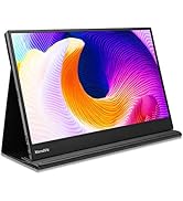 PEPPER JOBS Portable Monitor XtendViz 15.6" FHD 1080P IPS USB-C Extender with Dual Speakers,Smart...