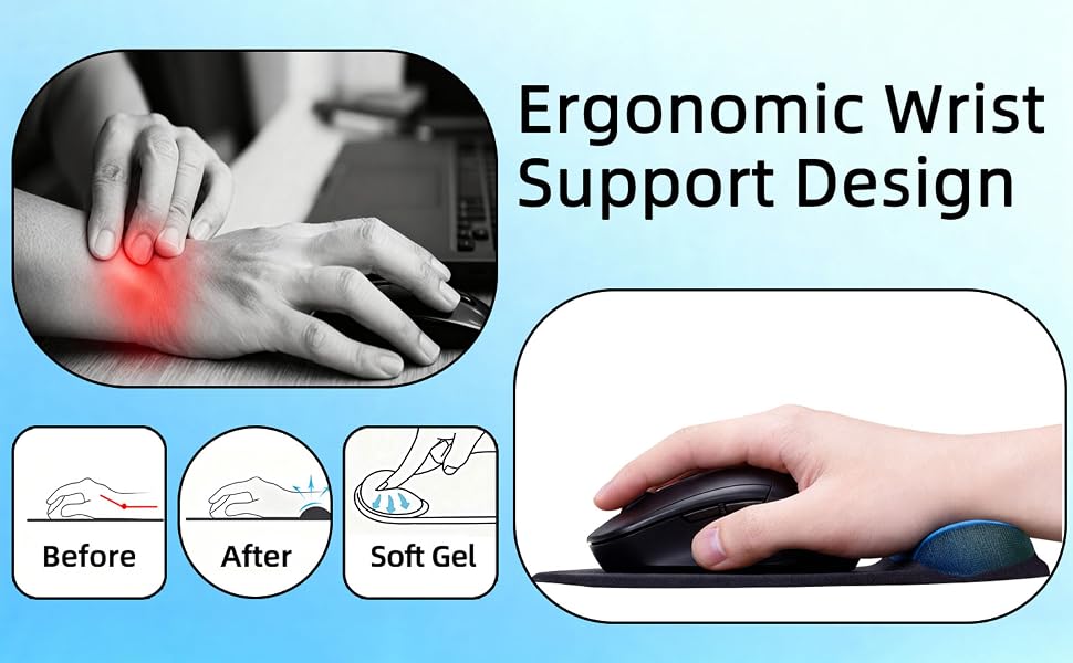 Mouse Pad with Wrist Rest