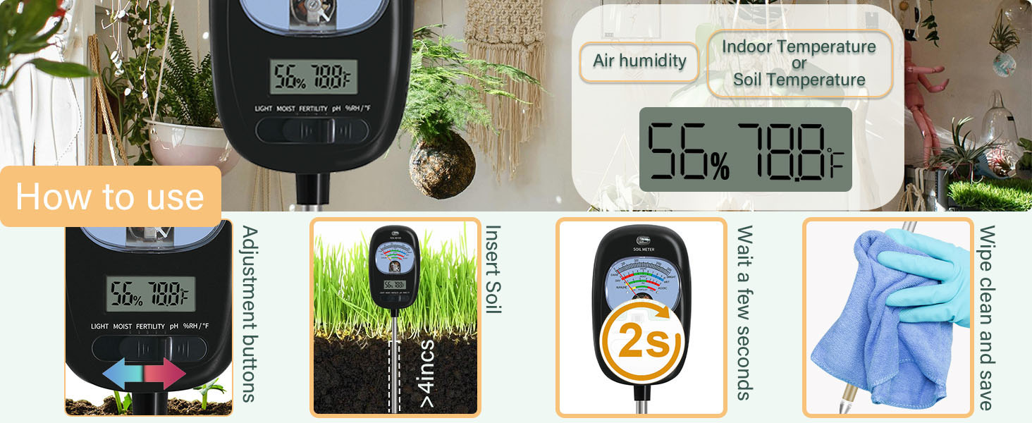 soil thermometer soil tester