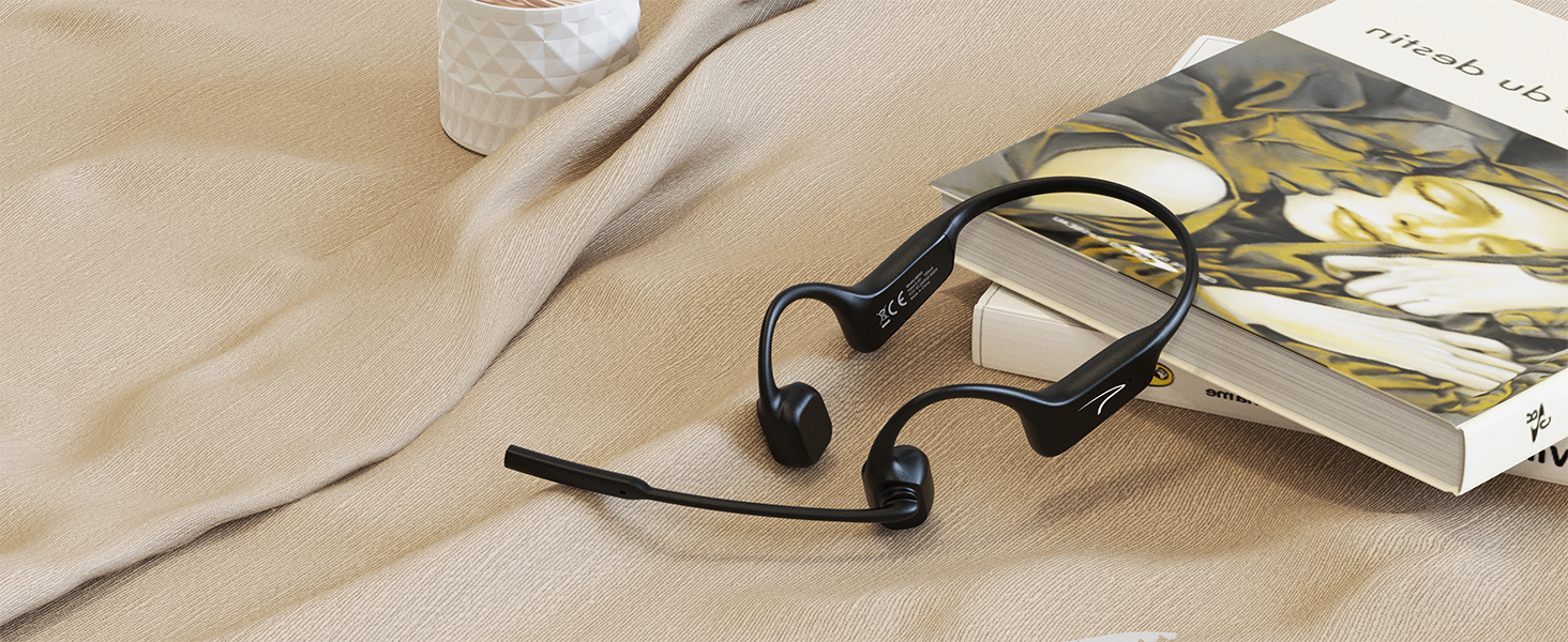 bone conduction headphone with microphone boom M200V