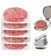 BYKITCHEN Parchment Paper Squares, Set of 300, 6 x 6 Inch Hamburger Patty Paper, Non Stick Patty ...