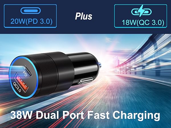 car charger usb c fast charge