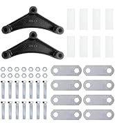 Shliyitx Trailer Shackle Kit, Tandem Axle Trailer Shackles Equalizers Kit for Double Eye Leaf Spr...