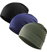 WTACTFUL 3-Pack Cooling Skull Caps for Men &amp; Women - Breathable 3D Mesh Running Caps for Cycling,...