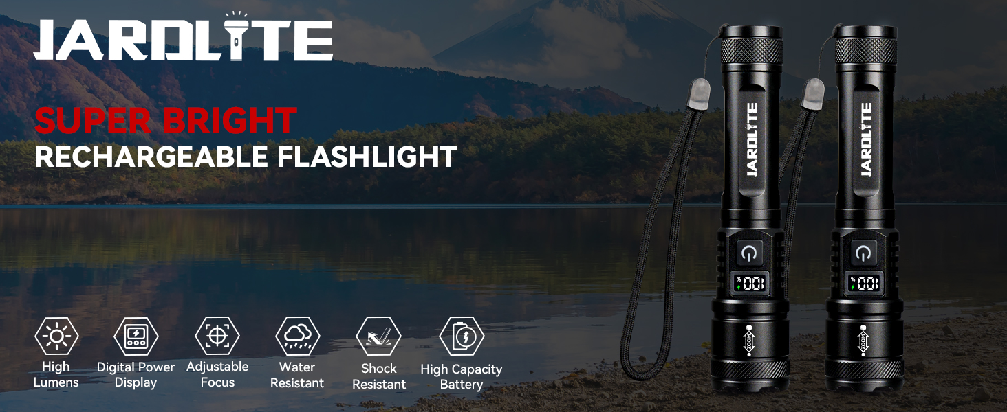 Rechargeable flashlights super bright