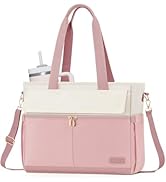 LOVEVOOK Laptop Bag for Women 15.6 Inch Canvas Laptop Large Capacity Work Bags Mutiple Pockets Te...