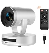 NUROUM V403 PTZ Camera, 5X Optical Room Video Conference Webcam, AI Noise Cancelling Microphones,...