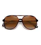 SOJOS Retro Polarized Aviator Sunglasses Womens Mens Classic 70s 80s Vintage Trendy Square Aviato...