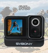 SVBONY SVGo 4K30FPS Action Camera, Dual Lens, F1.4 Night Vision, Dual IPS Screen, 6-Axis EIS Stab...