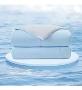 EMME Cooling Comforter Queen Size, Double-Sided Cooling Blanket for Hot Sleepers, Q-Max>0.45 Brea...