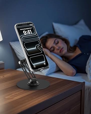 Black 360° Rotating Cell Phone Stand