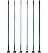 Matthew Cleaning Jaw Clamp Mop Handle, Snap-On Fiberglass Dust Mop Handle for Floor Cleaning, Gri...