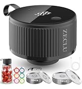 ZECLU Electric Mason Jar Vacuum Sealer Kit, Automatic Jar Sealer for Wide and Regular Mouth Mason...