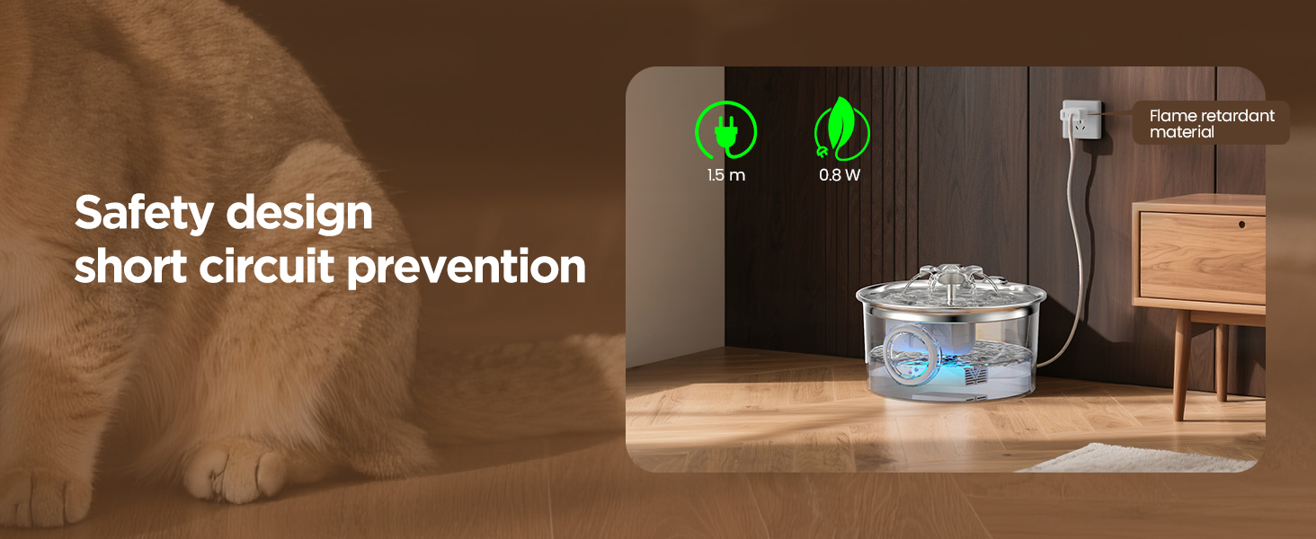 cat pet water fountain