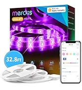 Smart LED Strip Lights Works with Apple HomeKit, 32.8ft WiFi RGB Strip, Compatible with Siri, Ale...