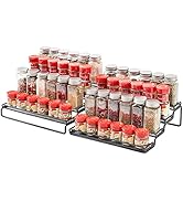 MEIQIHOME 4 Tier Expandable Spice Rack Organizer (11.4 to 22.8 Inch) Step Shelf Spice Storage Hol...