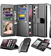Njjex Galaxy S23 Case, for Samsung Galaxy S23 Wallet Case, [9 Card Slots] PU Leather ID Credit Ho...
