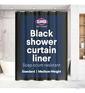 Clorox Shower Curtain Liner, Premium Medium Weight Flexible Waterproof 6g PEVA for Bathroom with ...