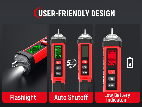 Portable Electrical Tester Safe Voltage Detector for Outlet and Wire