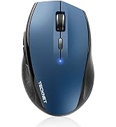 TECKNET Bluetooth Mouse, 3200 DPI Wireless Mouse, 2-Year Battery Computer Mouse 6 Adjustable DPI,...