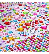 Gem Stickers, 1510pcs Rhinestone Stickers for Crafts, Self Adhesive Jewel Stickers, Acrylic Bling...