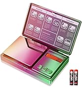 THINKSCALE Shiny Digital Gram Scale, 300g x 0.01g Iridescent Pocket Scale Rainbow Chrome Plating,...