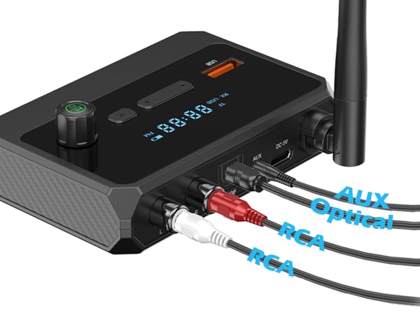 Bluetooth RCA receiver Multiple interfaces