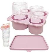 Silicone Ice Cube Tray Compatible with Owala FreeSip Sway 30oz 40oz, FreeSip Tumbler 40oz,4 Size ...