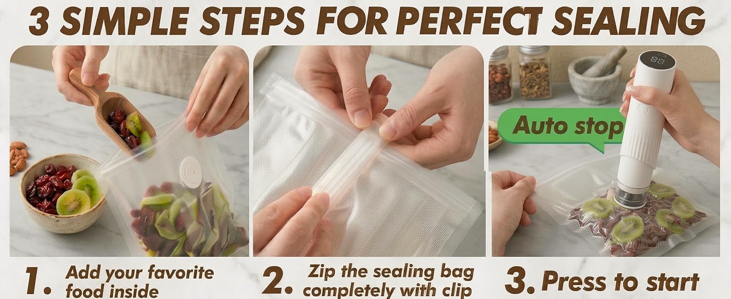Handheld Vacuum Sealers Easy to Use