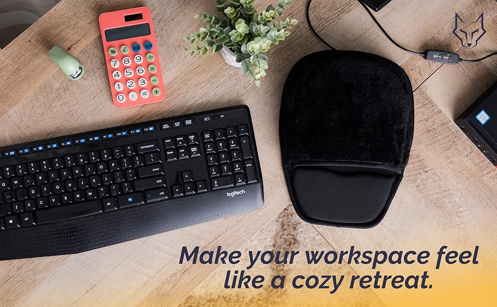 Make your workspace feel like a cozy retreat.