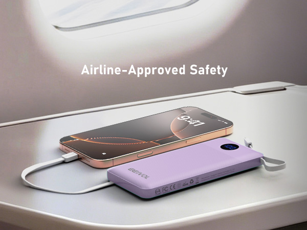 Airline-Approved Safety Power bank 10000mAh