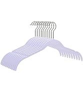 Quality Hangers Clothes Hangers 50 Pack - Non-Velvet Plastic Hangers for Clothes -Heavy Duty Coat...