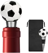 LULLEA Soccer Wine Stopper, Fun Soccer Gifts for Men Dad Coach | Novelty Soccer Champagne Saver w...